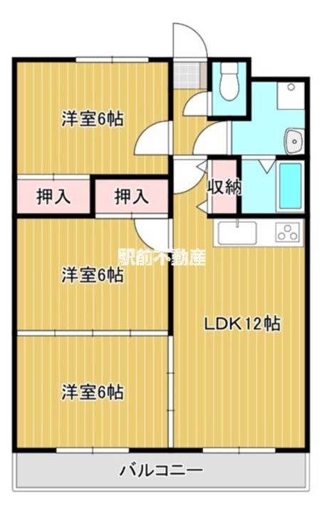 シーザーズパレス不知火705の間取り
