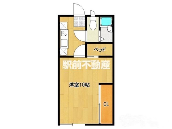 レオパレスウイロウ2Fの間取り