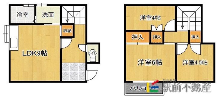 福岡県筑後市上北島(一戸建)の賃貸物件6の間取り