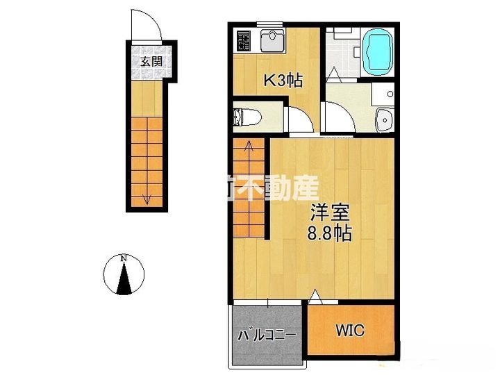 GRATIA A棟202の間取り