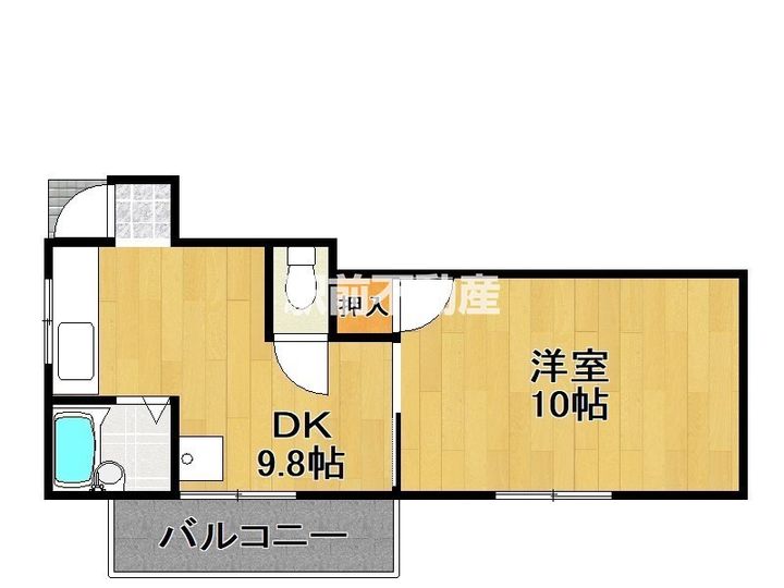 寿コーポC-2-1の間取り