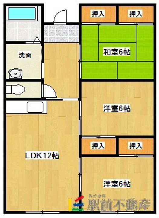 福岡県筑後市上北島(一戸建)の賃貸物件5の間取り