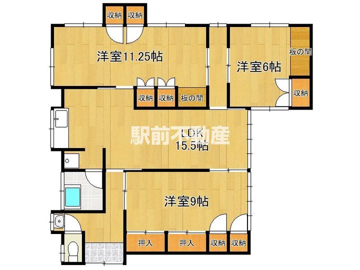 福岡県大牟田市三池(一戸建)の賃貸物件1の間取り