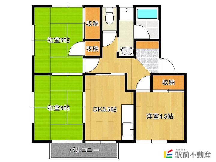 サンライズハイツ201の間取り