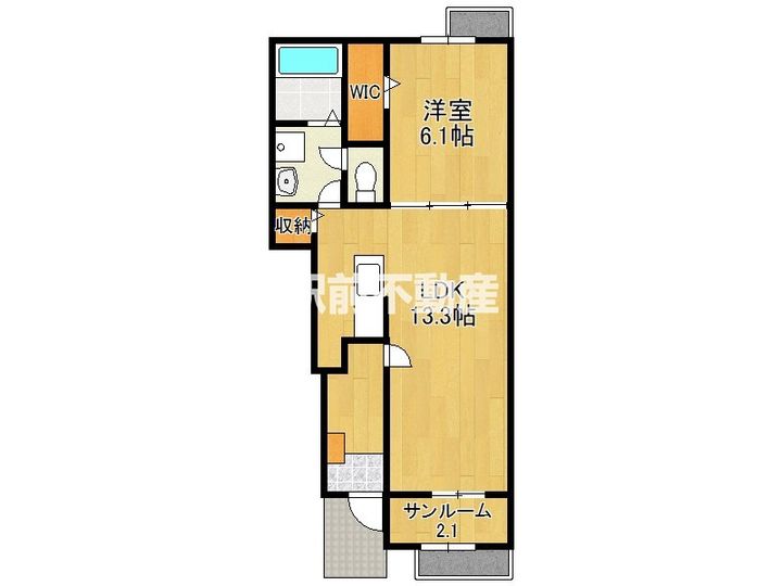 プランドールみいけ103の間取り