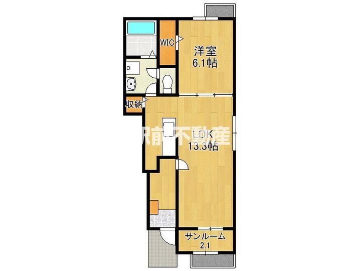 プランドールみいけ104の間取り