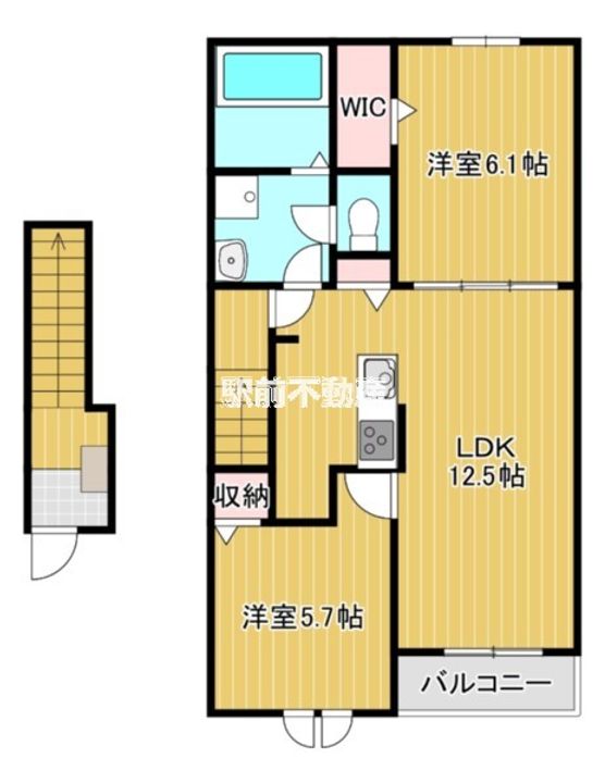 メゾンド瀬高 B204の間取り