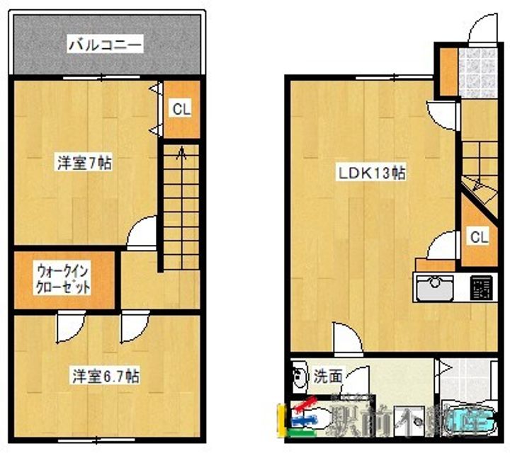 ケアルA1の間取り