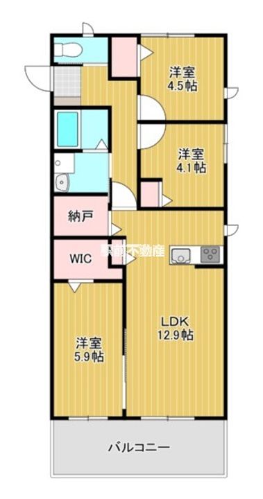 長浜新築AP101の間取り