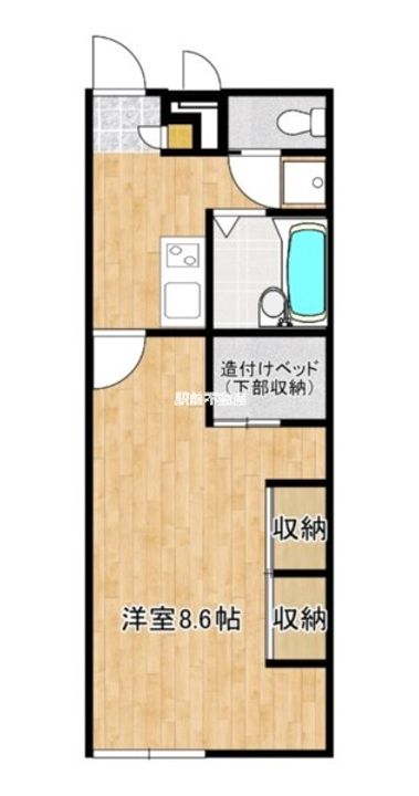 レオパレスMIYAMAEⅡ2Fの間取り