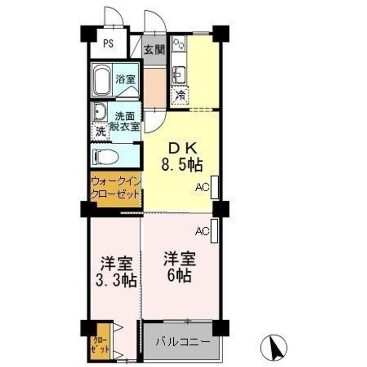 アーバン小串.202の間取り