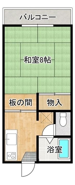 ロイヤルパレス彩佳A棟102の間取り