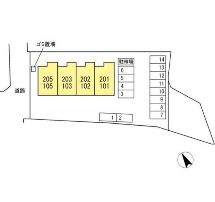 TORISIAなぎ103の玄関