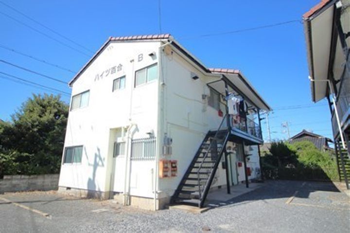 ハイツ百合B棟101の外観