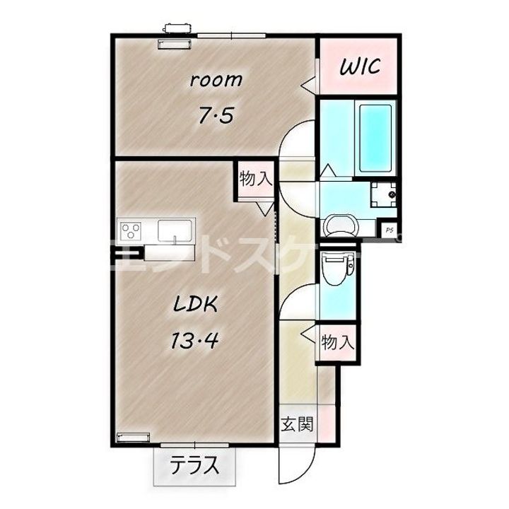 スクエアBの間取り