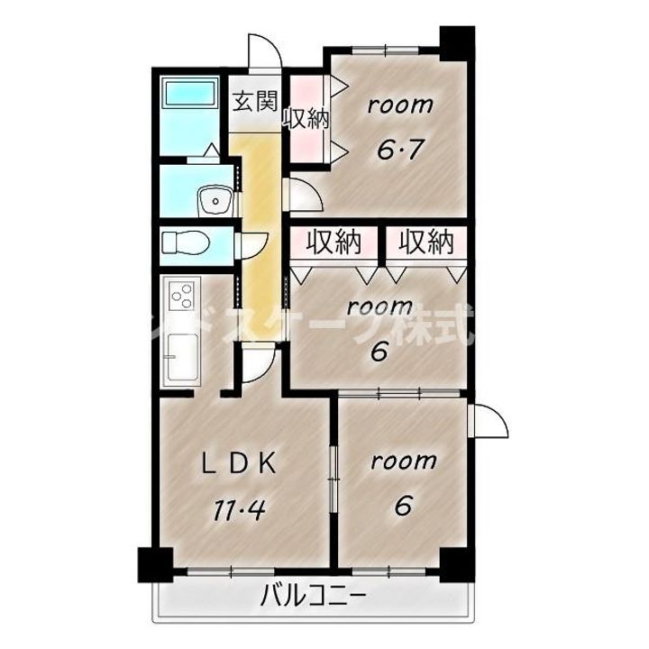 クラールの間取り