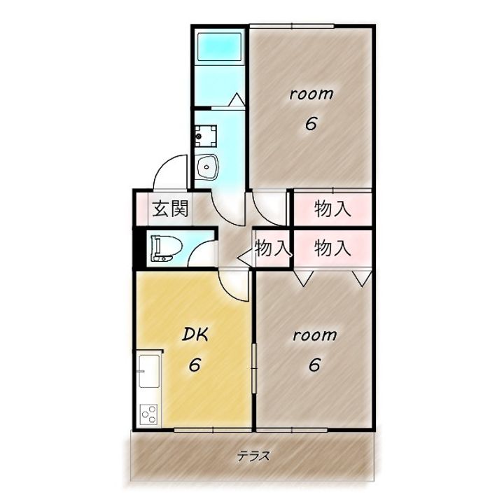 グラシア A102の間取り