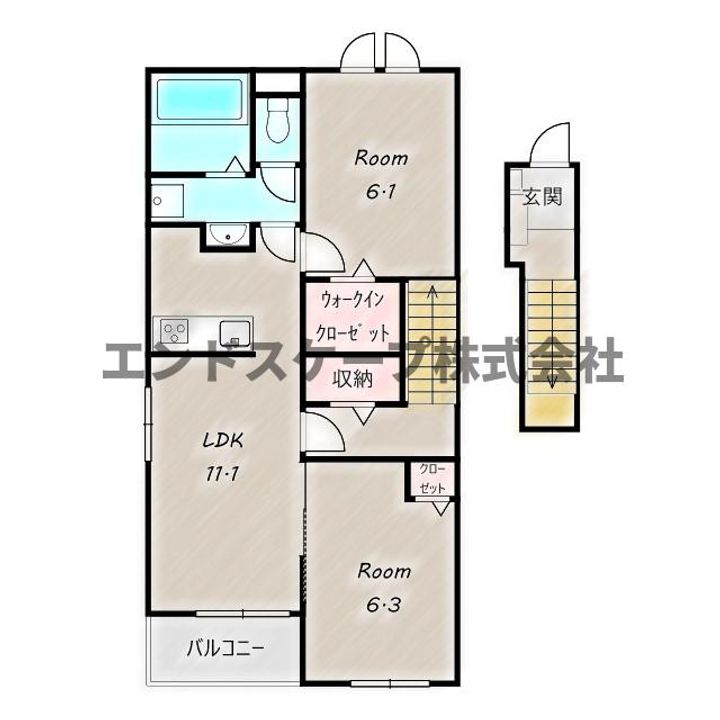 らぷらす Ⅱの間取り