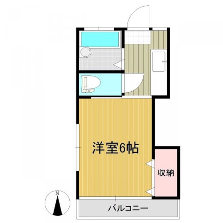 郡山アパート6の間取り