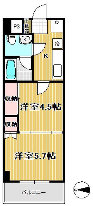 クレールコートの間取り