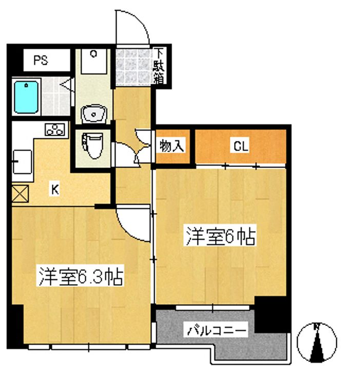 ベルソーレ支倉の間取り