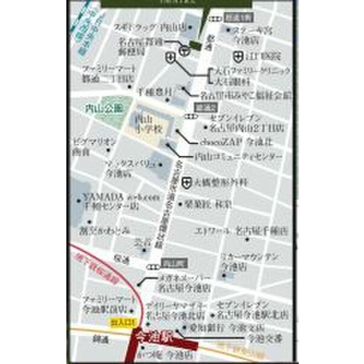 ディアレイシャス今池の地図