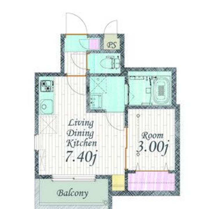Cherim 本陣十王町Ⅱ Southの間取り