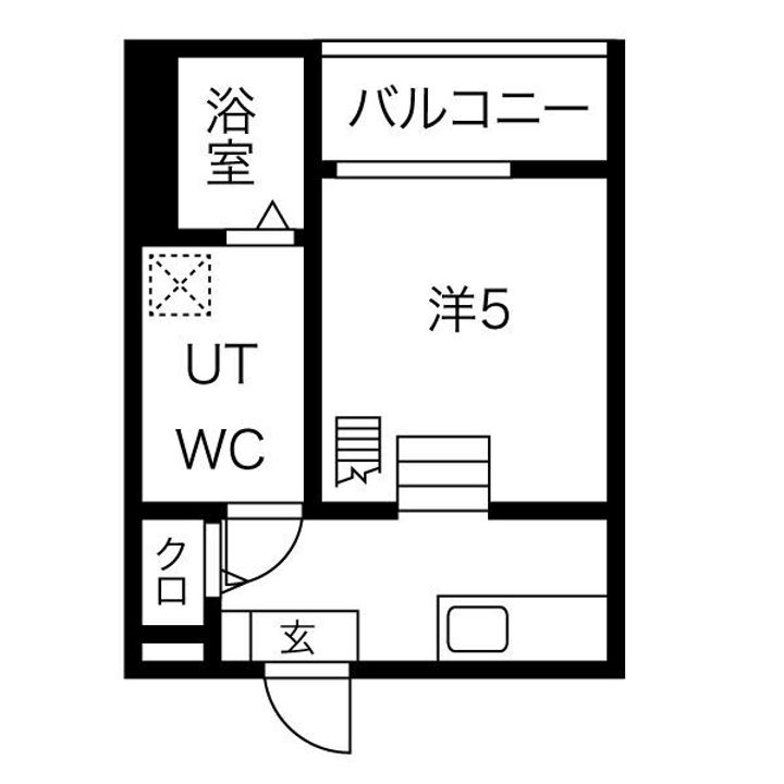 ラクーチェ203【0部屋】の間取り