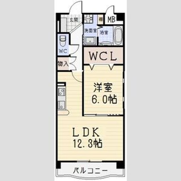 ヒルズ楠北の間取り