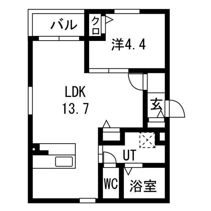 アークレジデンス中村日赤の間取り