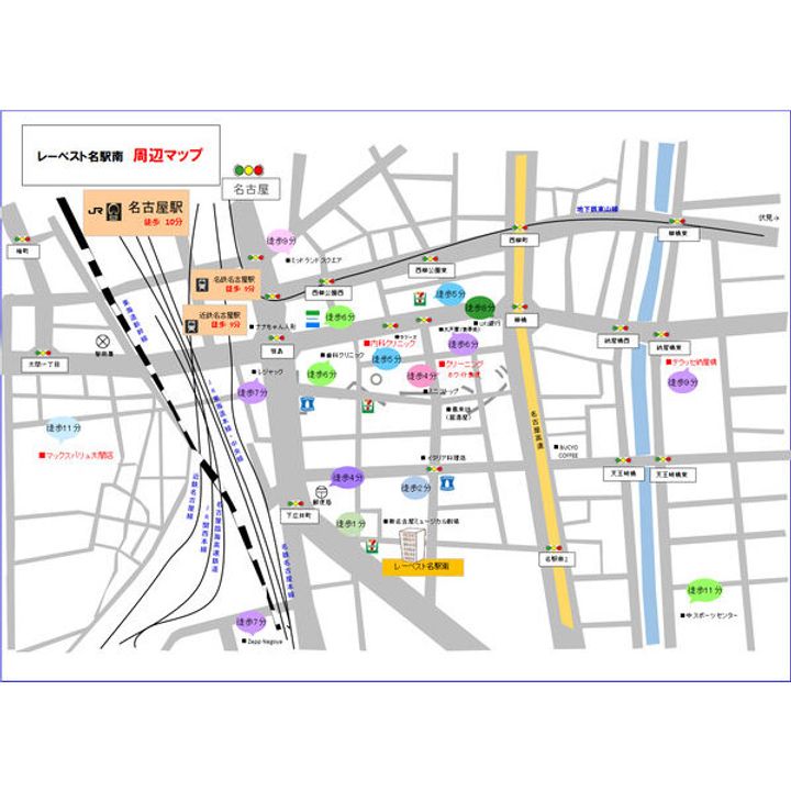 CITY SPIRE 名駅前の地図