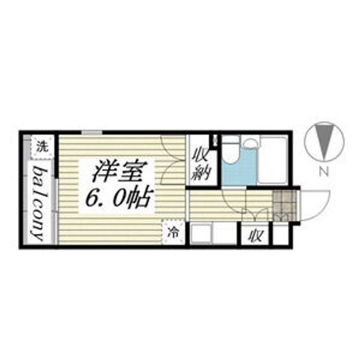 レンガ家ビル0107の間取り