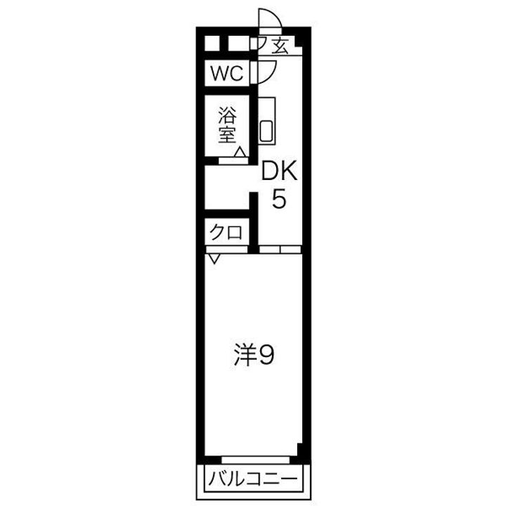 クレセール306の間取り