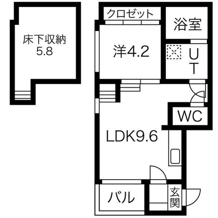 ミレニア栄生102【通常プラン】の間取り