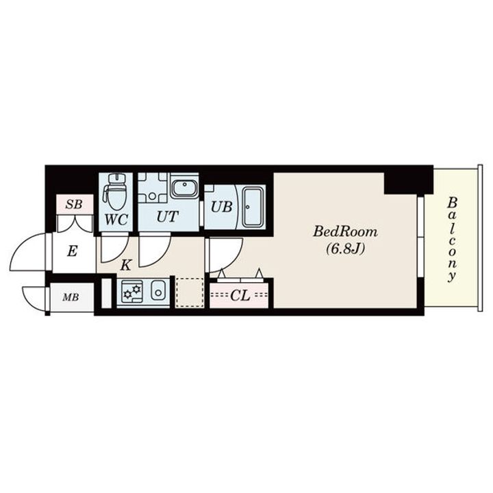 S-RESIDENCE鶴舞駅前402の間取り