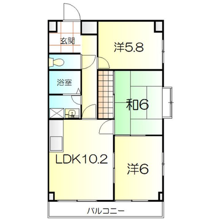 ポレール南加木屋101の間取り