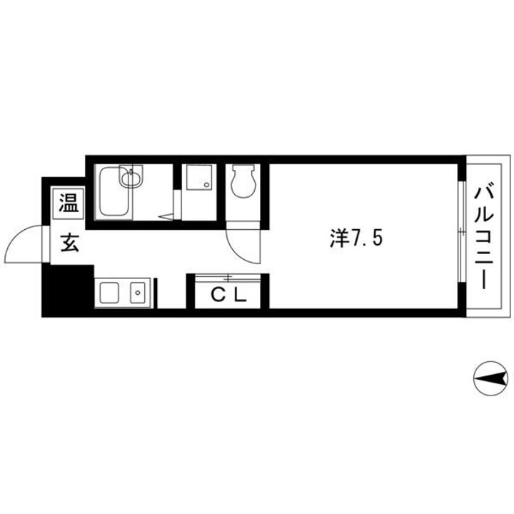 アドミール栄生の間取り