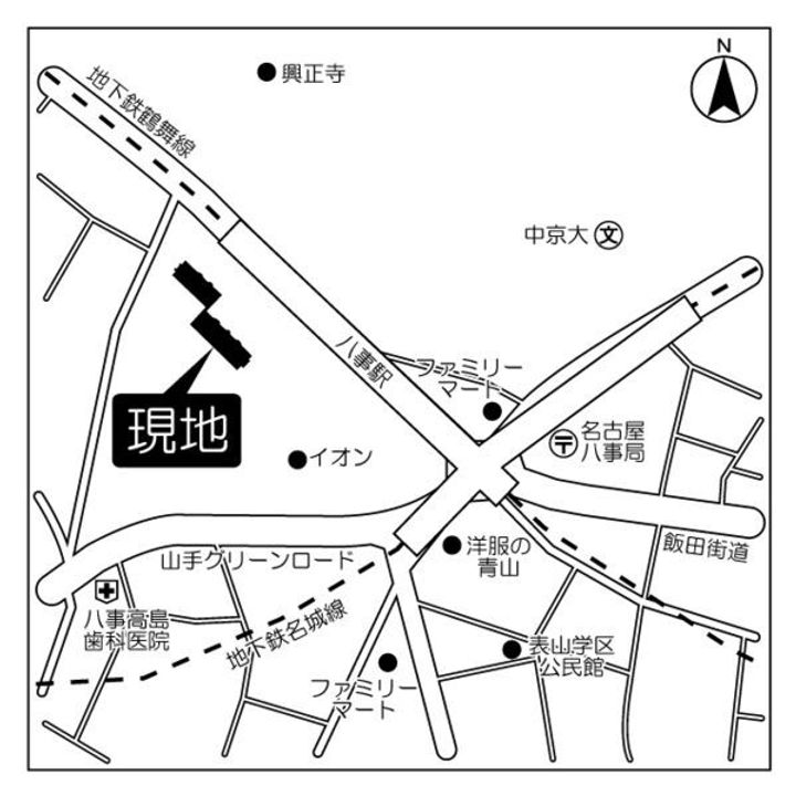アーバンドエル八事石坂の地図