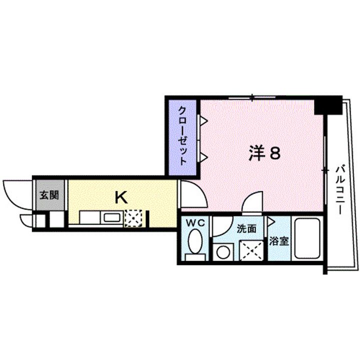鹿児島県鹿児島市加治屋町(マンション)の賃貸物件の間取り