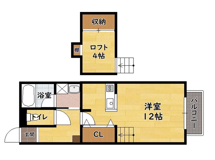 ベストール柳町201の間取り