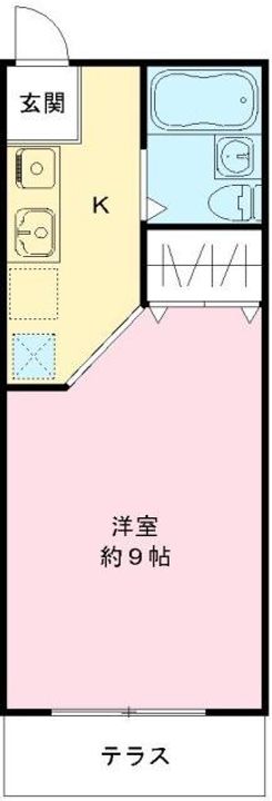 サンシティ長浜B棟205号室の間取り