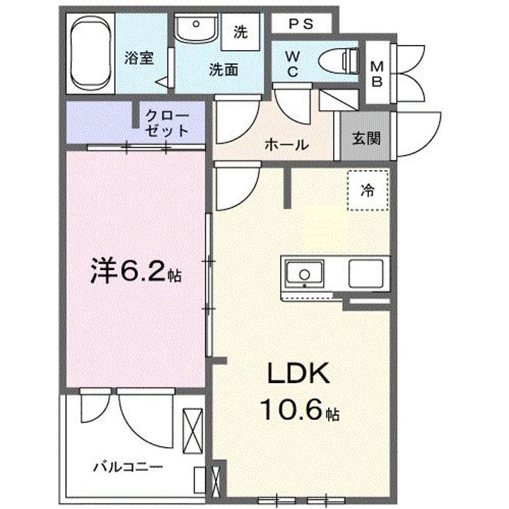 フルール彦根の間取り