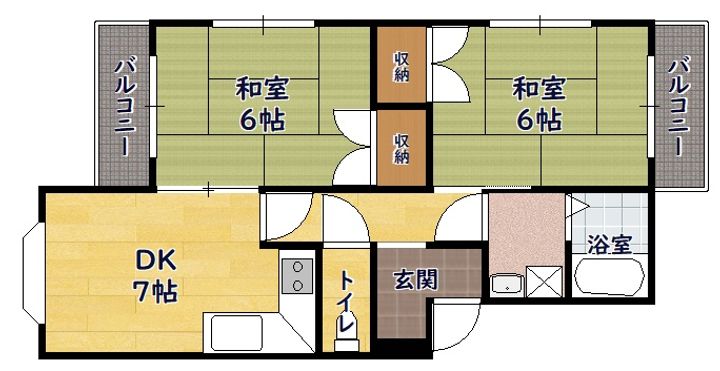アイリスハイツ102の間取り
