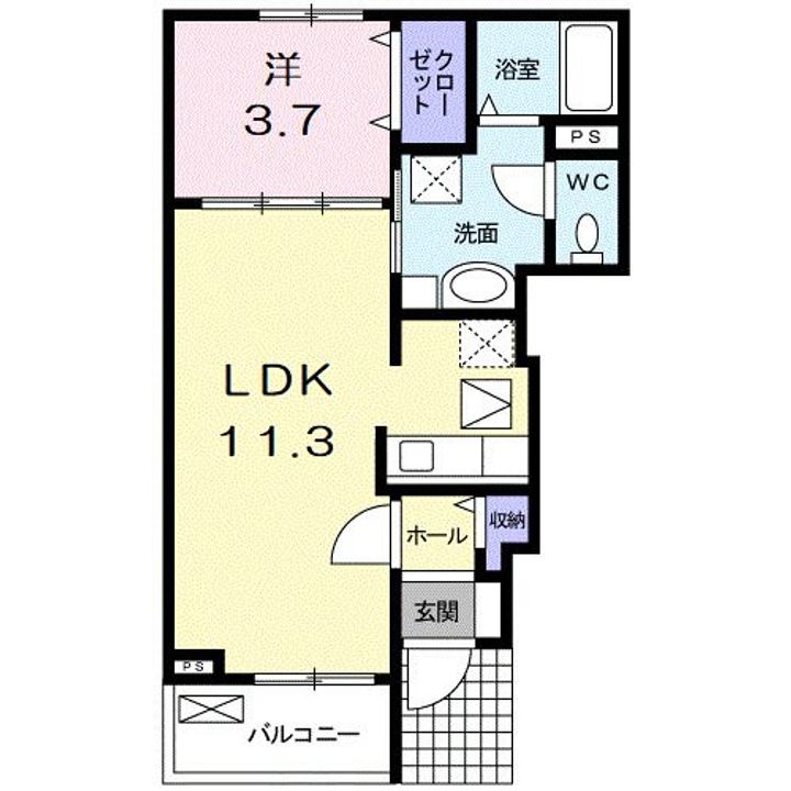ラウレア彦根Ⅰの間取り