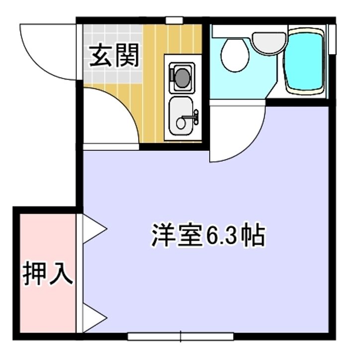土山ヴィラ201の間取り