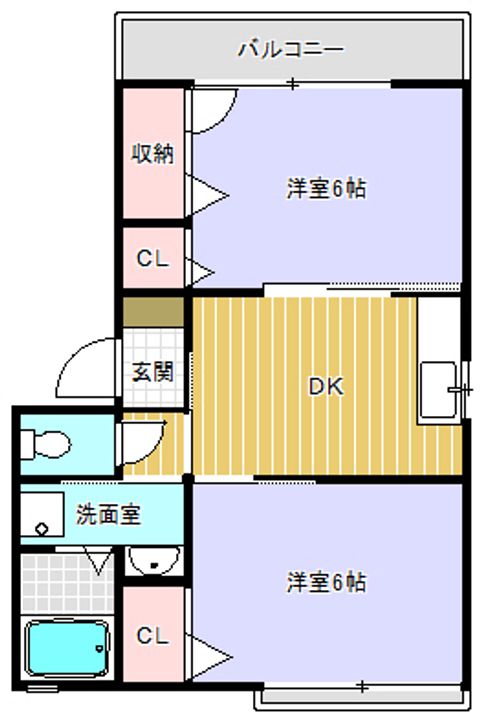 ブルーミーB102の間取り