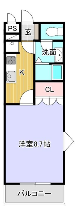 グレース・コート桝又101の間取り