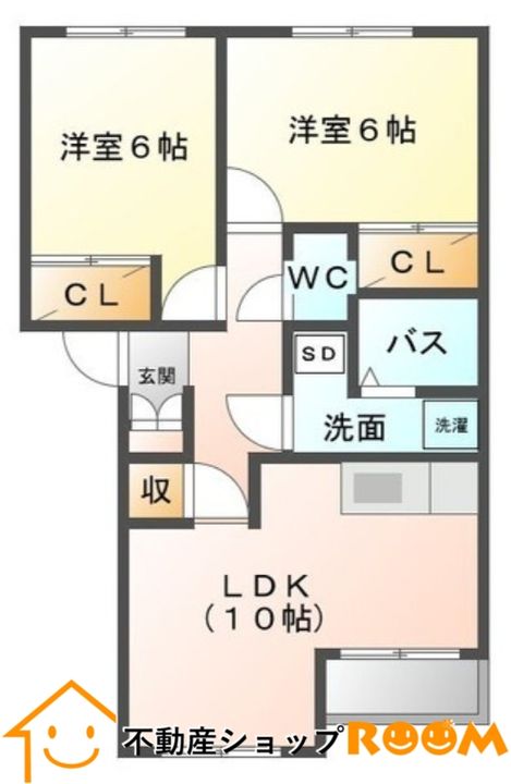 グランディールパイン205の間取り
