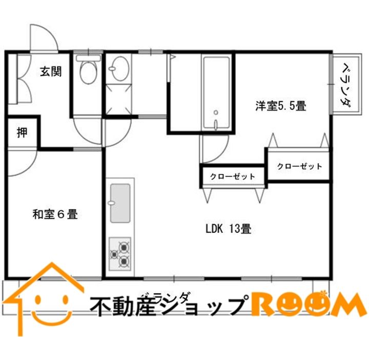 参番館201の間取り