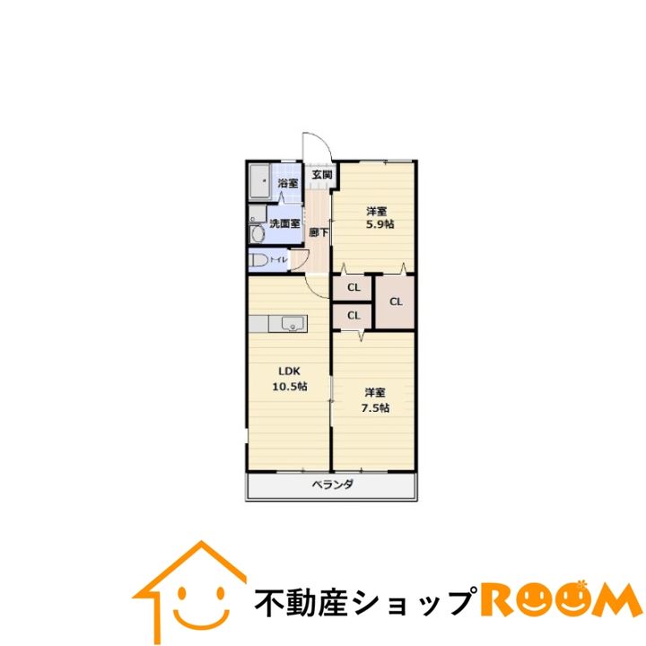 リーチライフB棟201の間取り